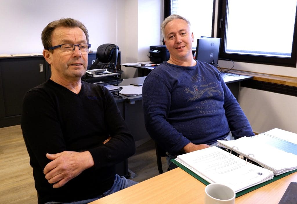 Bilde av Øystein og Anders innendørs